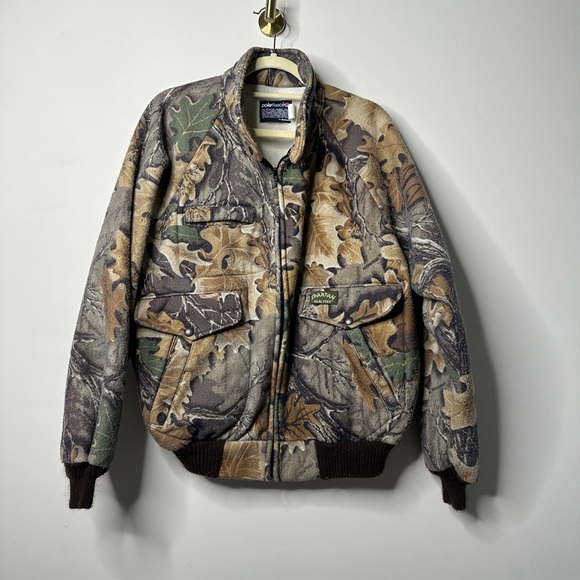 Realtree Other - Vintage 90s Polar Fleece Full Zip Camo Hunting Spartan Realtree Jacket Men's XL